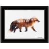 "Arctic Red Fox" by Andreas Lie, Ready to Hang Framed Print, Black Frame