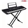 Adjustable Keyboard Stand with Double X Pre-Assembled Keyboard Stand (Metal) with Locking Straps 5 Core KS 2X