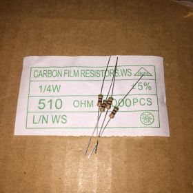 Carbon Film Resistance 510R 510 Euro Green Brown Gold Precision