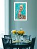 "Pelican II" By Lisa Morales, Printed Wall Art, Ready To Hang Framed Poster, White Frame