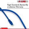 5 Core Ethernet Cable 15 Feet Cat 6 Cord Premium RJ45 Internet Cable Cat6 Compatible w Cat 5 Cat 7 Cat 5e Network Cable - ET 15FT BLU