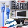 5 Core Ethernet Cable 3 Feet 1 Piece Blue Cat 6 Cord Premium RJ45 Internet Cable Cat6 Compatible w Cat 5 Cat 7 Cat 5e Network Cable -ET 3FT BLU