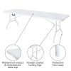 Multi-purpose outdoor folding 8ft casual picnic table game party table
