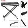 Adjustable Keyboard Stand with Double X Pre-Assembled Keyboard Stand (Metal) with Locking Straps 5 Core KS 2X