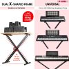 Adjustable Keyboard Stand with Double X Pre-Assembled Keyboard Stand (Metal) with Locking Straps 5 Core KS 2X