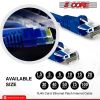 5 Core Ethernet Cable 15 Feet Cat 6 Cord Premium RJ45 Internet Cable Cat6 Compatible w Cat 5 Cat 7 Cat 5e Network Cable - ET 15FT BLU
