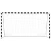 Soccer Goal 118.1"x63"x35.4" Metal Black and White