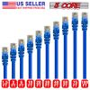 5 Core Ethernet Cable 15 Feet Cat 6 Cord Premium RJ45 Internet Cable Cat6 Compatible w Cat 5 Cat 7 Cat 5e Network Cable - ET 15FT BLU