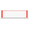 Tennis Net Black and Red 118.1"x39.4"x34.3" Polyester