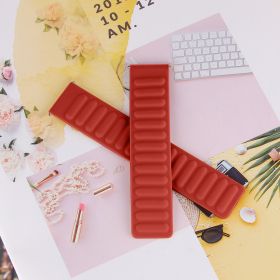 Smart Watch Strap Magnetic Return Ring Silicone (Option: Red-22mm)