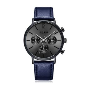 Multi Functional Quartz Waterproof Watch (Color: Blue)