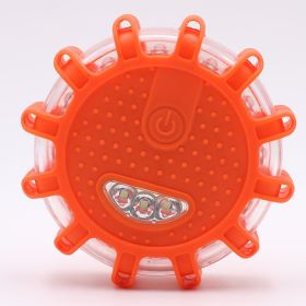LED traffic warning lights Auto supplies strong magnetic adsorption flashing long bright emergency lights manufacturers wholesale (Option: Red-9 pcs)