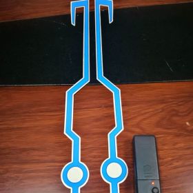 Helmet Motorcycle Light Riding Signal Strip Flashing Durable Kit Bar Diy Helmet Led Strip Reflector Cold Light Film (Option: Blue-2PCS)