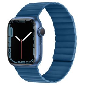 Double-sided Magnetic Absorption IWatch Strap (Option: Official blue-38or40or41mm)