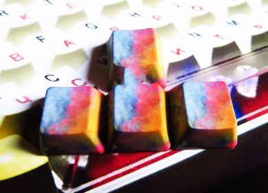Thickened Direction Keycaps Personalized Custom Keyboard (Option: Van Gogh Area F OEM)