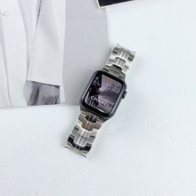 Iron Man Stainless Steel Watch Strap (Option: Silver-42to44to45mm)