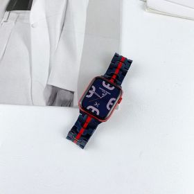 Iron Man Stainless Steel Watch Strap (Option: Interblack red-42to44to45mm)