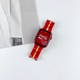 Iron Man Stainless Steel Watch Strap (Option: Red-42to44to45mm)