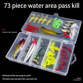 Bionic Bait VIB Thunder Frog Soft Bait; Decoy Lure With Bright Slice; Bait Set (style: All water access (73pcs))