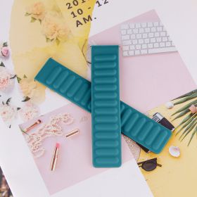 Smart Watch Strap Magnetic Return Ring Silicone (Option: Cape Blue-22mm)
