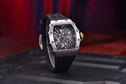 Square Men's Quartz Calendar Watch (Color: Black)